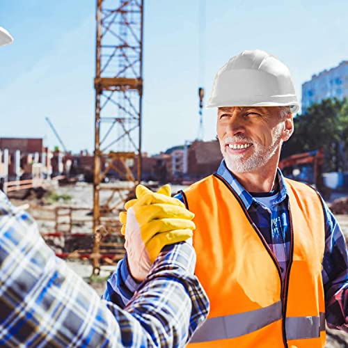 Image of LADWA White Heavy Duty Director Safety Helmet, ISI Marked Industrial Head Protection Hard Hat for Construction and Outdoor Safety Use (Pack of 5)