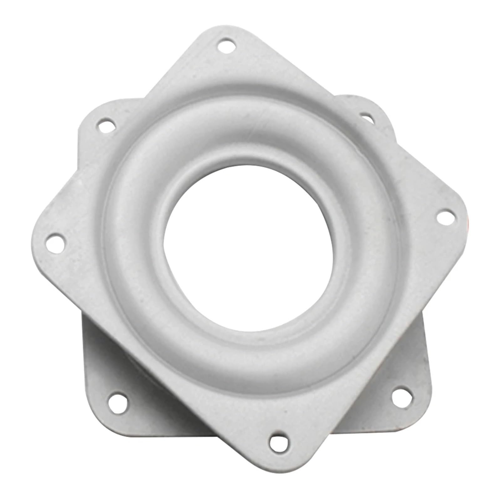 Base girevole con piastra orientabile, Espositore for giradischi bianco Cuscinetto da scrivania quadrato in ferro rotante a 360 gradi