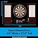 Viper Metropolitan Solid Wood Sisal/Bristle Steel Tip Dartboard Cabinet: Cabinet Only (No Dartboard), Mahogany Finish