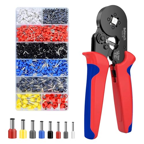 Behiruch Crimpadora Profesional 0.25-10mm² con Terminales Eléctricos