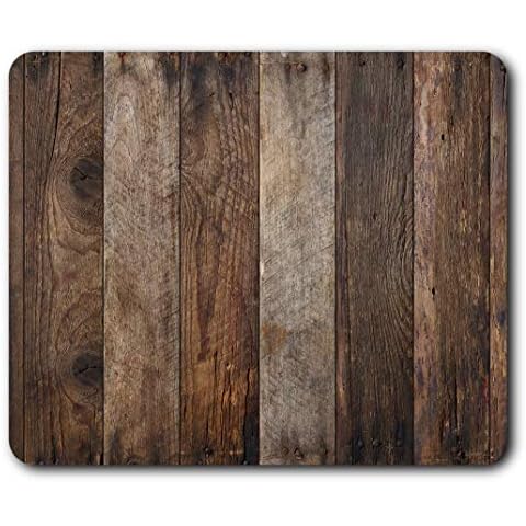 Wooden Planks Brown Mouse Mat Pad Cover