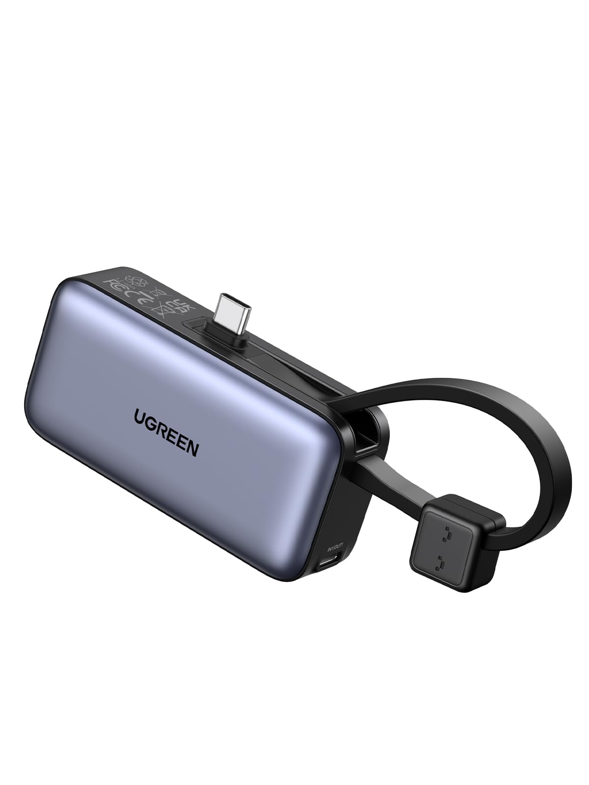 Amazon | UGREEN Built-In USB-Cコネクター モバイルバッテリー