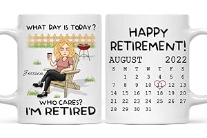 'What Day Is Today' Funny Personalized Retirement Gift Mug