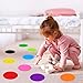 90 Pcs Carpet Dots Floor Dots for Classroom, IKAYAS Carpet Circles Carpet Markers for Classroom Elementary School Teacher Rug Supplies, Carpet Spots for Kids to Line up Social Distancing, 9 Colors