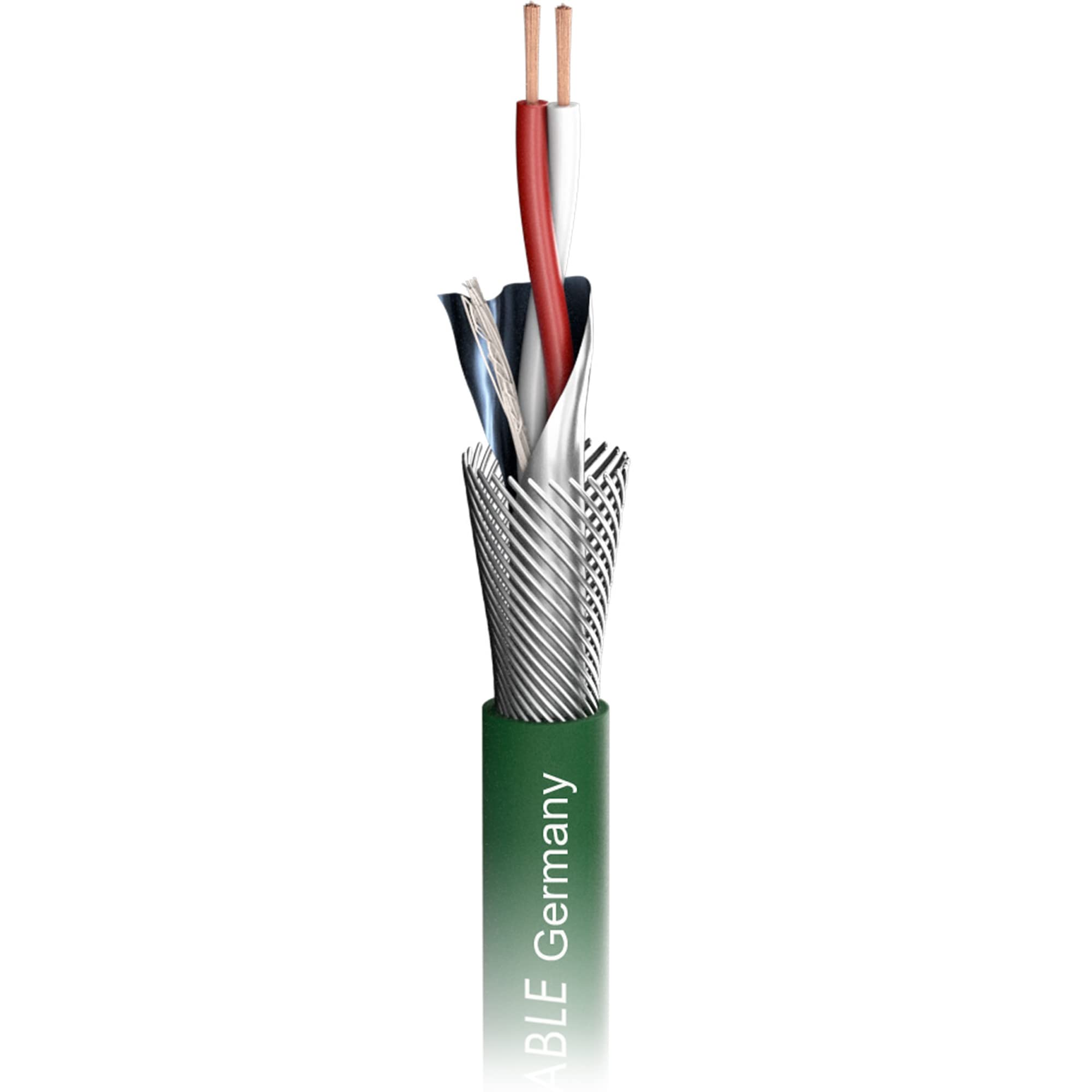 HICON 3m XLR NF- Phonokabel SC-Albedo 2x 0,20mm² OFC Neutrik EMC-Spezial-XLR Stecker High End Kabel Paar by Sommer Cable grün 300cm - ALB1-0300