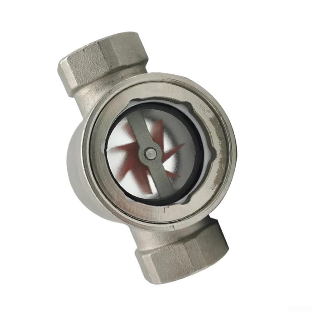 Industrielles Schauglas Wasserdurchflussanzeiger 304 Edelstahl, für hydraulische pneumatische Systemüberwachung (DN8)