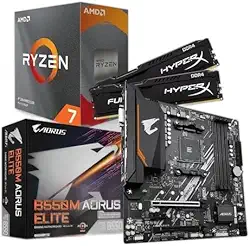KIT UPGRADE AMD RYZEN 7 5700X, MB B550M AORUS ELITE, 16GB 3200MHZ RAM