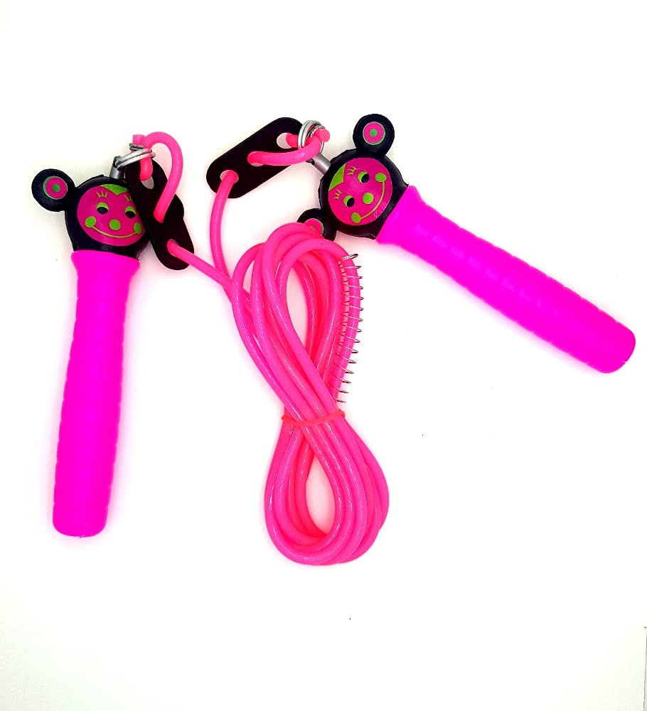 Gmefvr Exercise Fitness activity For Kids Teddy skipping Jump Rope Adjustable length | Multiple Random Color-image-25