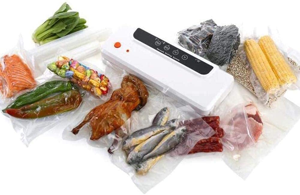 Sellador de Bolsas Selladora al Vacio Sellador al Vacío Selladora automática de alimentos para la conservación de alimentos Seca y húmeda Conservación de frutas y verduras de doble uso Herramient