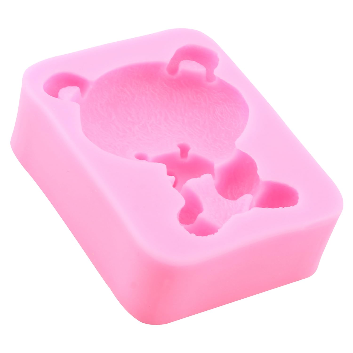 Moldes de silicona para fondant, con diseño de oso, caramelo, chocolate, para decoración de pasteles de azúcar, cupcakes, pasta de goma, arcilla polimérica