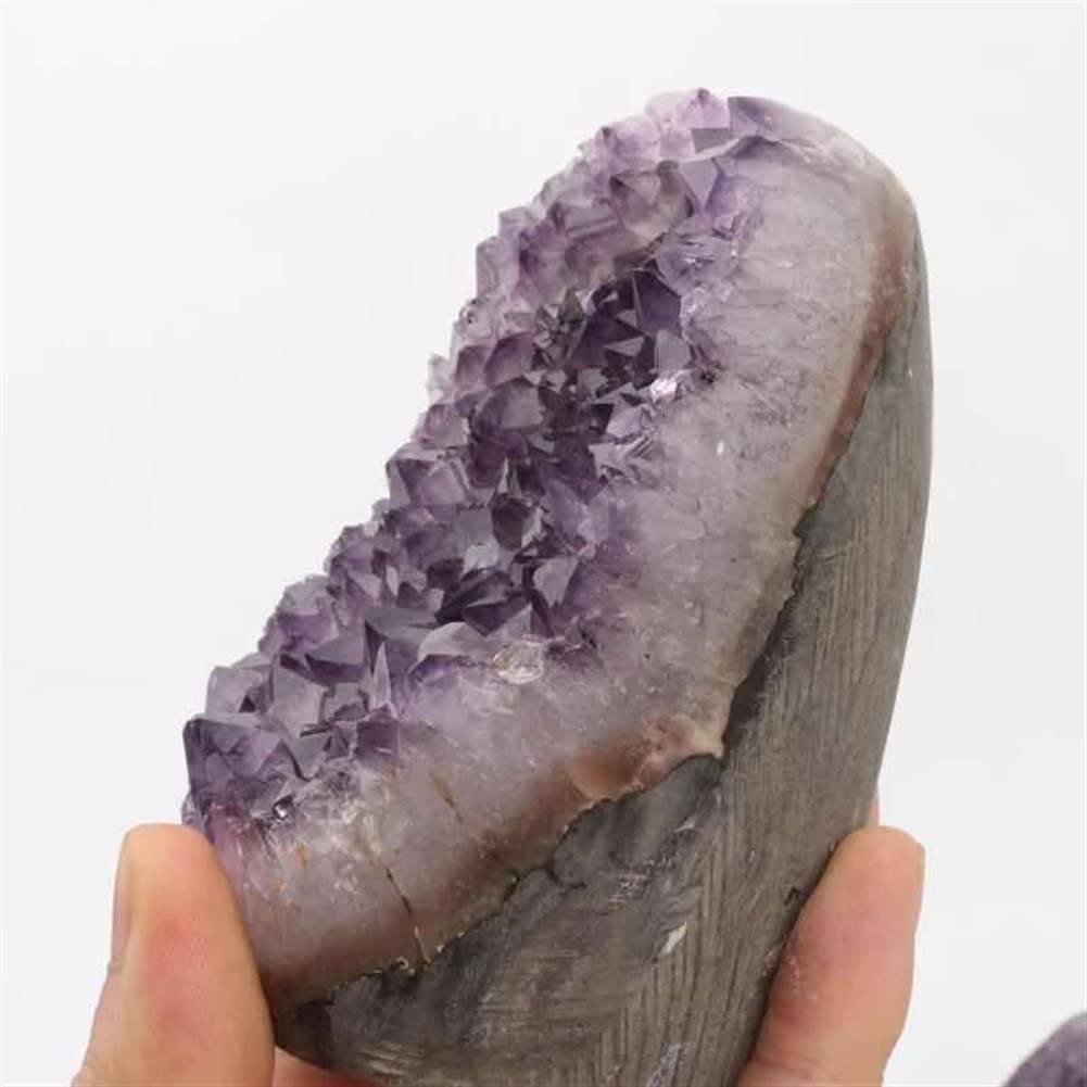Lleno de Textura Espécimen púrpura en Bruto de Cuarzo de geoda de Cristal Natural Crudo 500g-750g 1pc