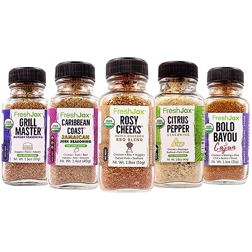 FreshJax Barbecue Seasoning Gift SetPack Of 5 Organic