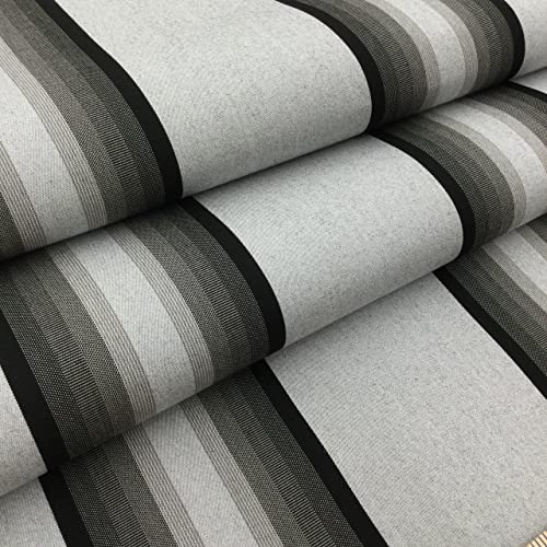 Sunbrella Awning/Marine 4799-0000 46'' Grey/Black/White Fabric, Evening Shadow