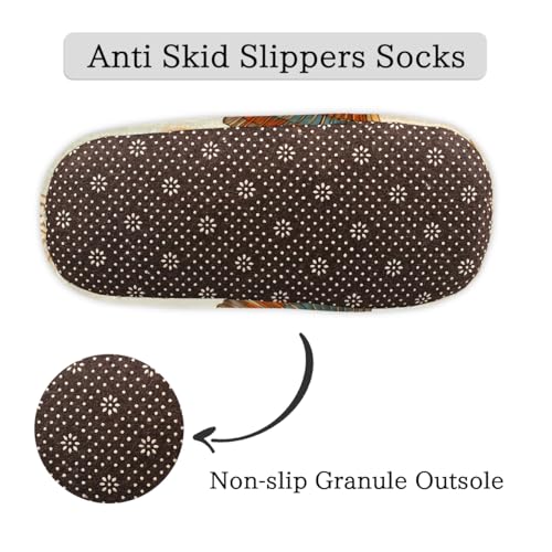 Ancient Religion Egyptian Parchment Texture House Slippers for Women Men, Fuzzy Warm Slippers Slipper Socks4