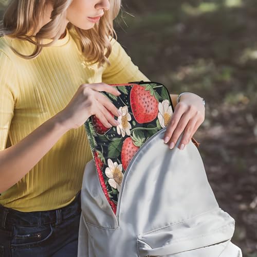 Funda para laptop 13-14 pulgadas impermeable con diseño de fresas miniatura 6