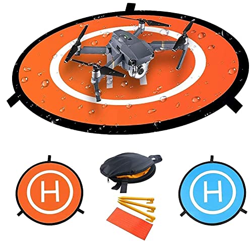 Vebetter Pista De Aterrizaje De Drones, Drone Landing Pad, Impermeable Helicoptero Plegable Portátil Helicoptero Landig Mat Para DJI Mavic Pro Phantom 2/3/4/Pro, Helicóptero RC, Chispa, Inspire Drone.