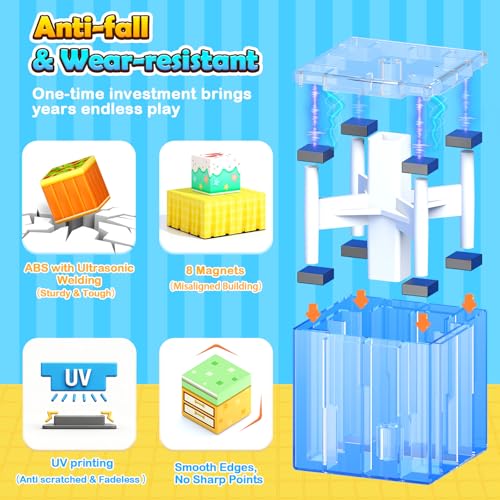 Image of Magnetic Blocks - Essential Portable Mini Travel Toys for Kids Ages 3+