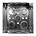 Steel City 521511234EW Pre-Galvanized Steel Square Box with 1/2-Inch and 3/4-Inch Knockouts