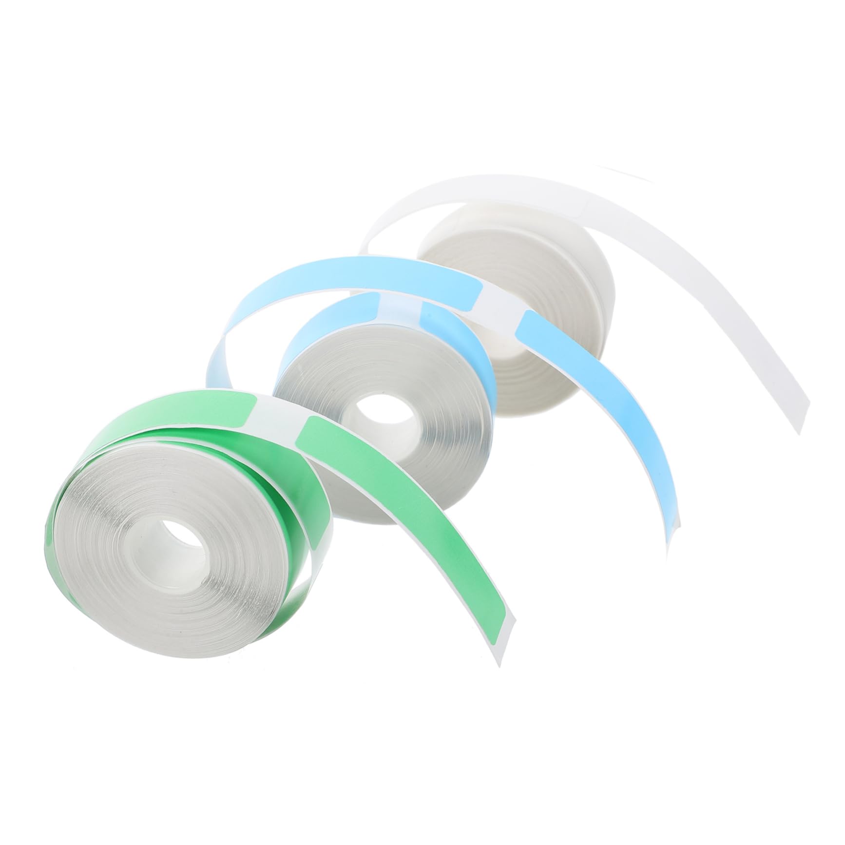 DOITOOL 3 Ensembles Rolls Étiquettes Thermiques Auto Adhésives Transparentes Pour Impression De Étiquettes Blanches Pour Bureau Et Utilisation Diy 3 Rouleaux*3