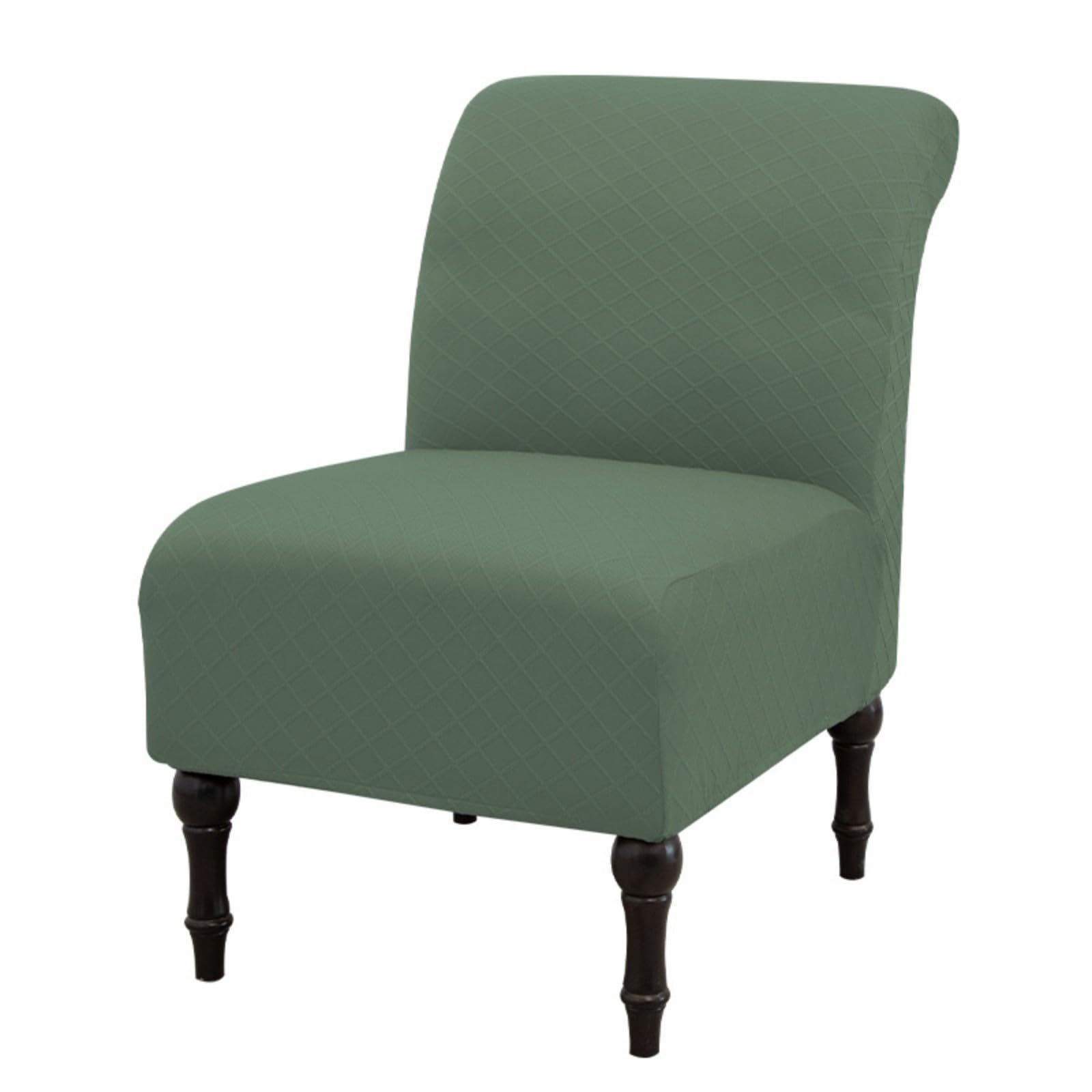 Eco-Ancheng Armless Chair Slipcover Removable Armless Accent Chairs Covers Washable Armless Slipper Chair Slipcover Printed Armless Chair Furniture Protector Covers for Living Dining Room Hotel