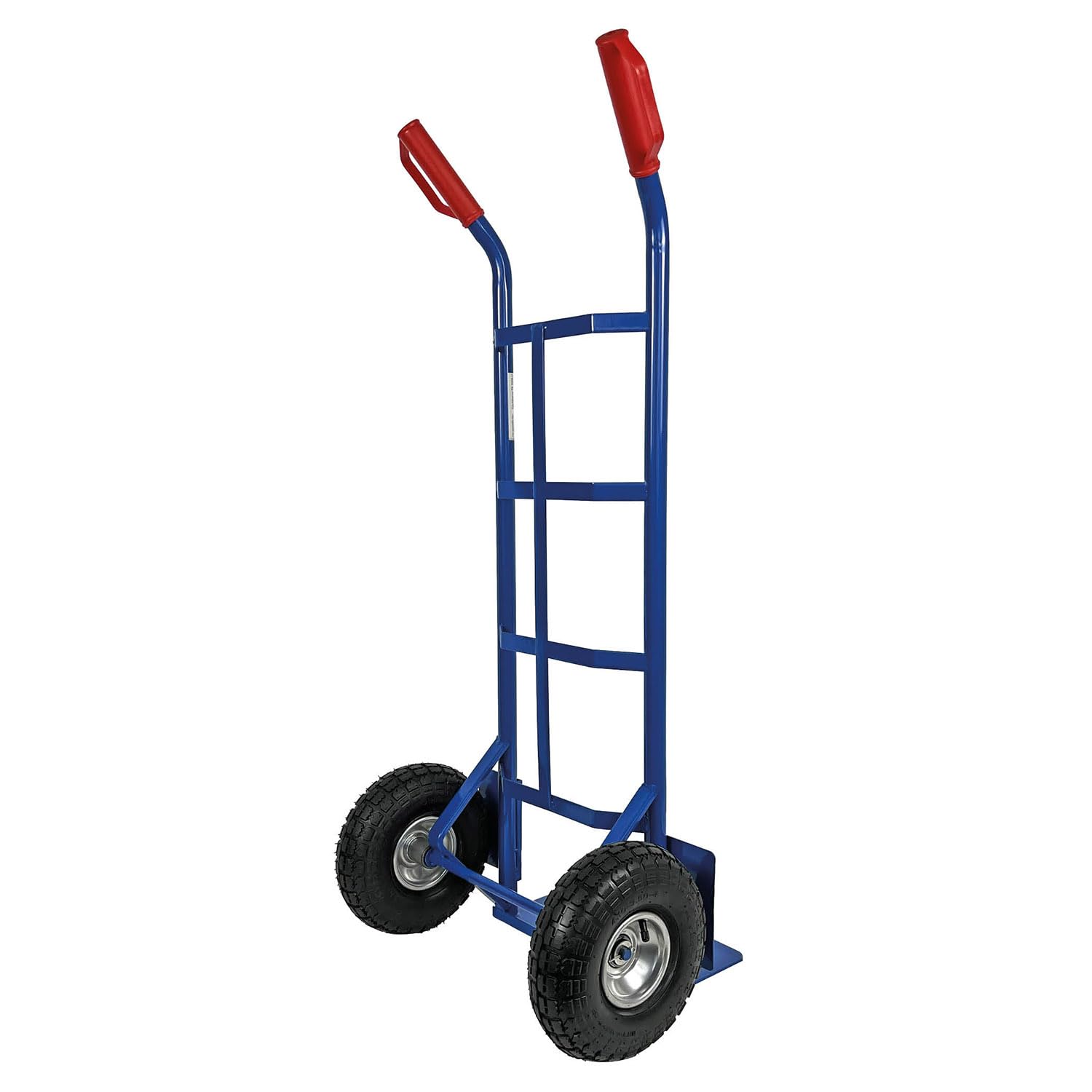 HBH Profi Sackkarre Schwerlast Sackkarren 320kg Luftreifen TK320LU Transportkarre | blau | hochwertige Räder | robuster Stahlrohrrahmen | Sicherheitsgriffe | max. Tragfähigkeit 320kg