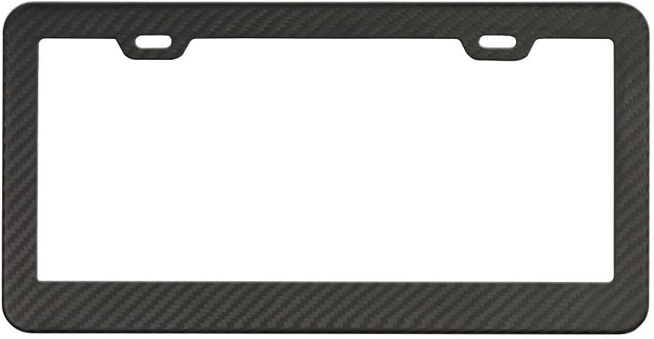 Carbon Fiber License Plate Frame (Matte Black)