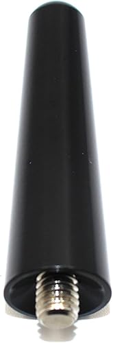 Miniatura 5 de Antena universal de repuesto corta de 2 pulgadas AMFM para montaje en techo, antena de radio de automóvil, antena de aluminio con adaptador roscado
