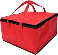 Vista 8 de Bolsa de comida aislada para pizza, bolsa de gran capacidad, reutilizable, calentamiento, catering, restaurantes, transporte para alimentos