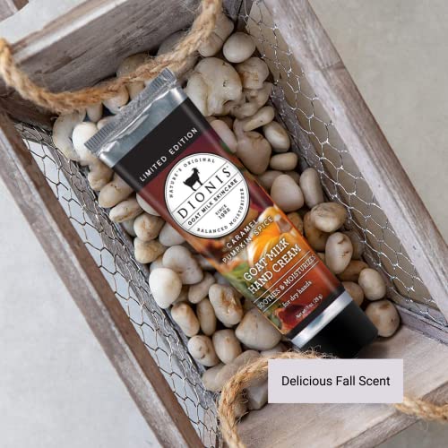 Dionis - Goat Milk Skincare Caramel Pumpkin Spice Scented Hand Cream & Lip Balm Set (1 Oz And .28 Oz) - Made In The Usa - Cruelty-Free And Paraben-Free #TOP2