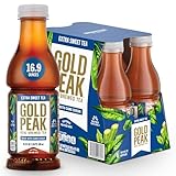 Gold Peak Extra Sweet Iced Tea, Sweet Tea Bottles, 16.9 fl oz, 6 Pack