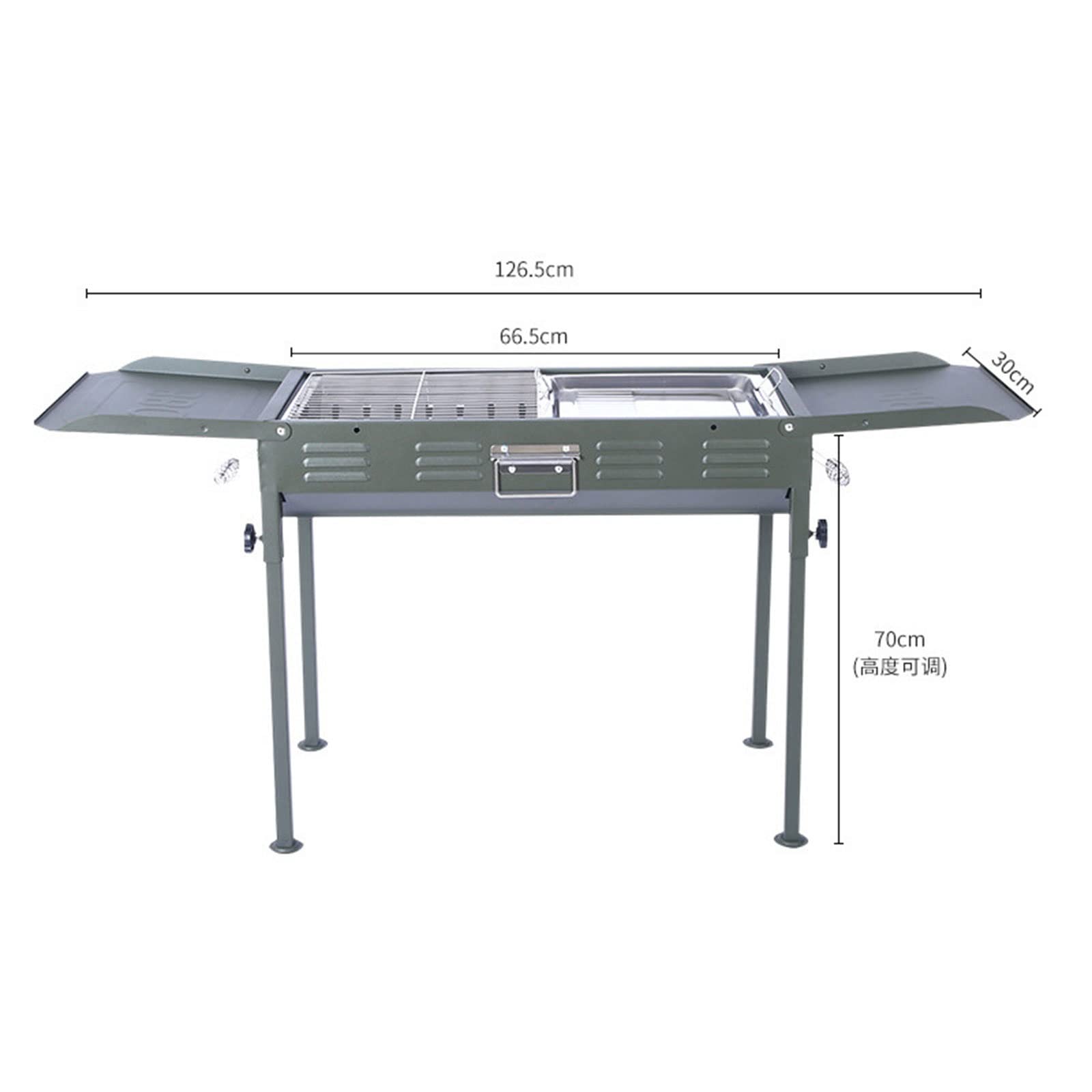 Supporto per barbecue, Griglia for falò all'aperto, pieghevole, facile da pulire, for barbecue, picnic, campeggio, patio, cortile, griglia cucina in acciaio inossidabile