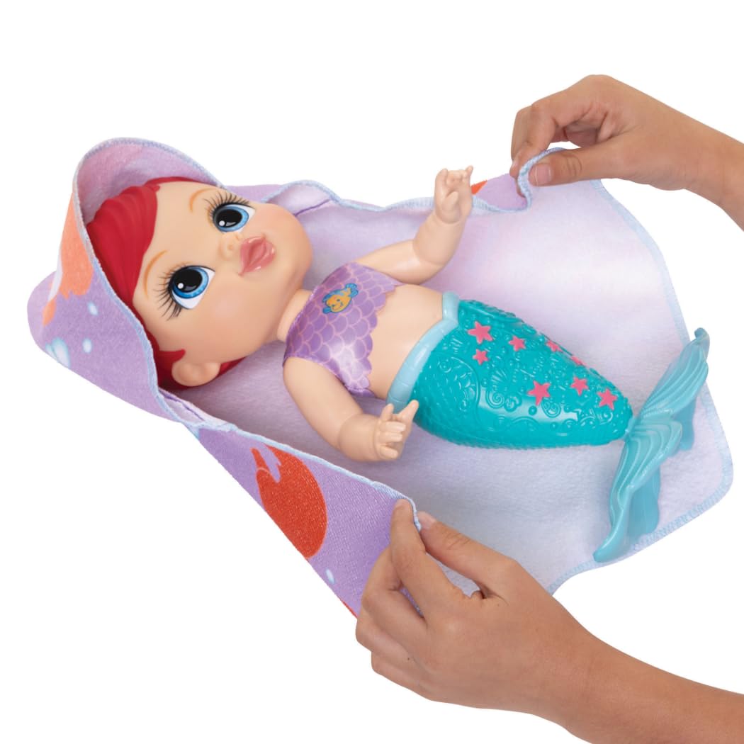 Disney Princess Bath Time Ariel 30cm / 12" Doll, Officially Licensed by Jakks Pacific, Water Activated Colour Changing - Image 3