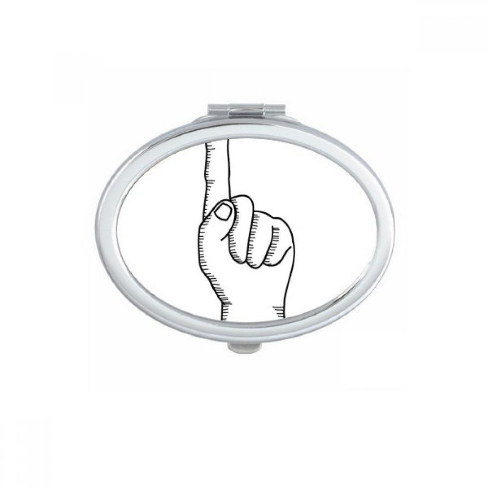 Miroir de Maquillage Portable Ovale - Ne Manquez Plus Jamais Vos Retouches Beauté en Déplacement