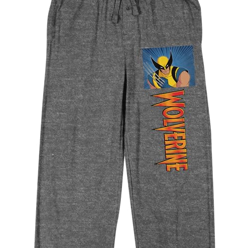 X-Men (1997) Wolverine Men's Heather Gray Sleep Pants2