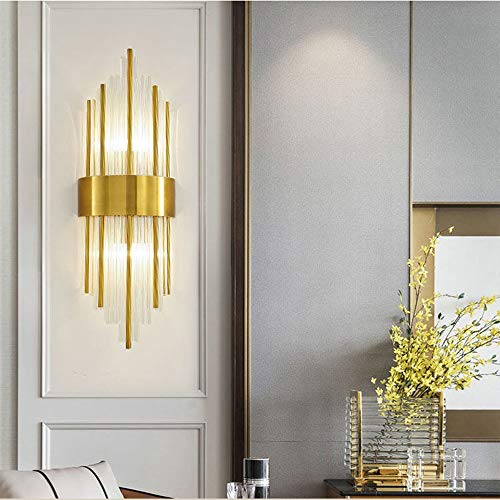 Applique Murale Cristal Doré pour Sublimer un Éclairage de Salon