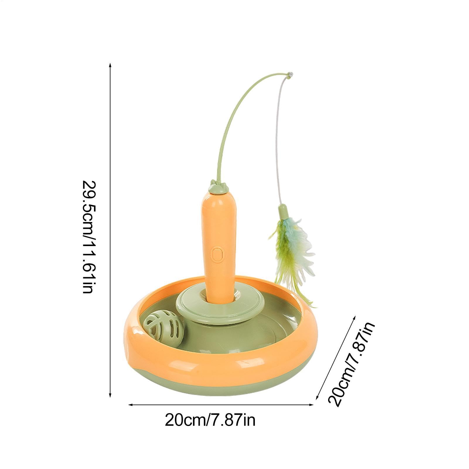 Jouets avec Plumes pour Chats - Jouets Drôle pour Chats Teaser avec Plumes, Jouet Interactif Multifonctionnel pour Chats pour Intérieurs | Jouet Électrique Réutilisable pour