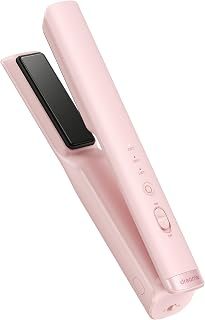 Dreame Hair Glamour Hair Straightener, Draadloze Draagbare 2-in-1Haar stijltang, Negatieve ionen, Gelijkmatige warmteverdeling, Drie temperatuurniveaus, Roze