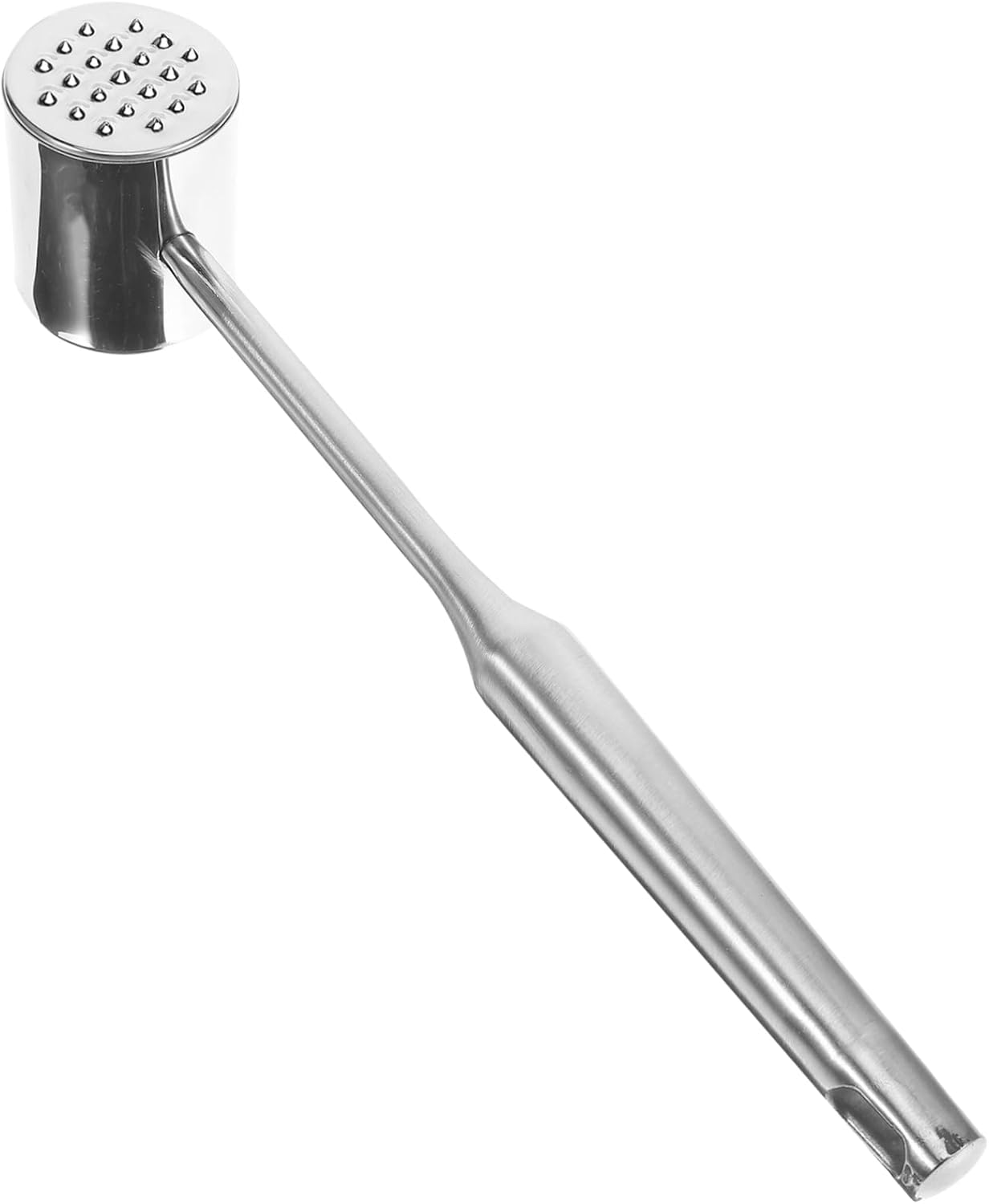 Zerodeko Professional Meat Tenderizer Mallet Stainless Steel Hammer for Beef Chicken Steak and Pork Heavy Duty Kitchen Tool for Tenderizing Meat with Surface Tips Easy Storage Design