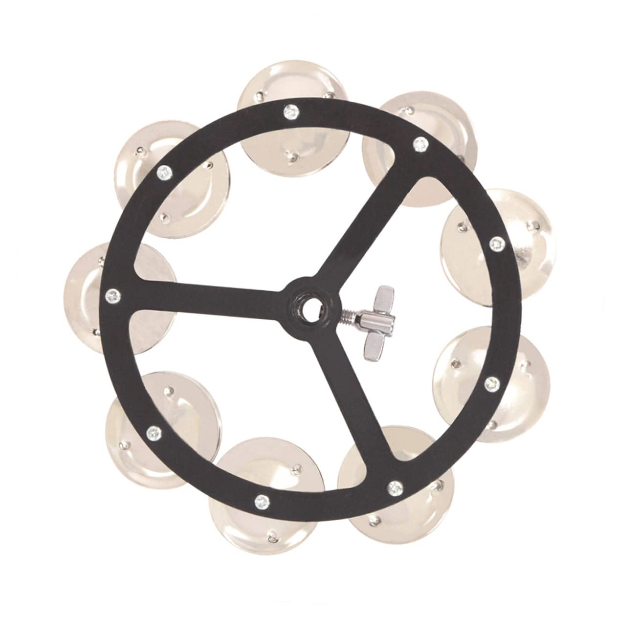 ibasenice Cloche de Cymbale Pratique et Résistante pour Batterie en Cuivre Argenté Accessoire Compact pour Professionnels et Débutants pour Instrument de Percussion