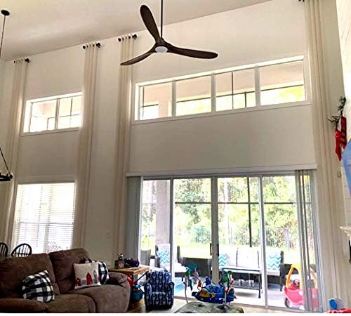 Ikiriska Cortina de lino transparente extra larga (1 panel) hecha a medida de 12 13 14 15 16 17 18 20 24 pies 2 pisos gris, beige, blanco, crema,