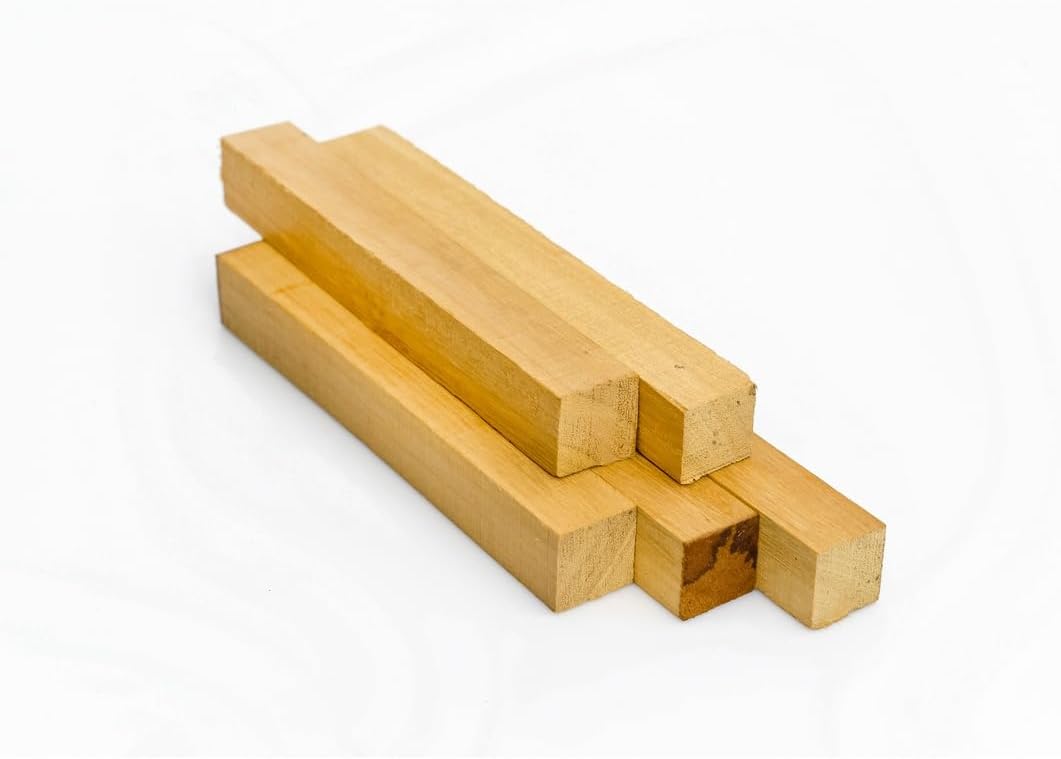 12 Pack Osage Orange Pen Pen Blanks (3/4" x 3/4" x 6") Exotic Wood Turning Blanks for Pen Making, Woodturning & DIY Craft Supplies by Exotic Wood Zone
