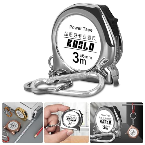 Cinta métrica retráctil 3 metros acero con clip y carcasa ABS miniatura 2