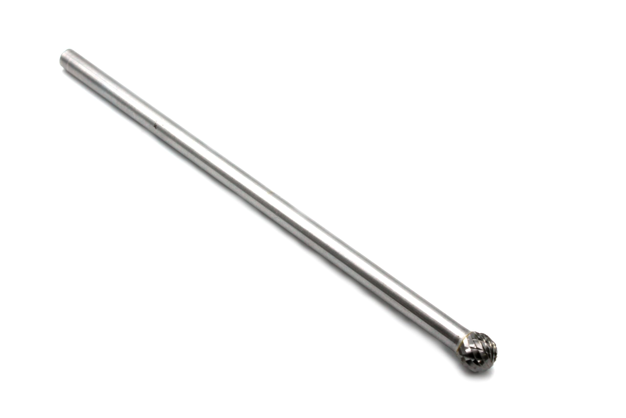 TEMO SD-3L6 Double Cut Carbide Rotary Burr File 3/8" Ball 1/4x6" Long Shank