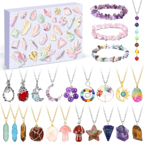 iZoeL Adventskalender 2025 kristalle Frauen Mädchen, kristallekalender...