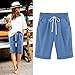 LRMQS Bermuda Shorts for Women Trendy Summer 2026 Beach Drawstring Knee Length Shorts Loose Fit Resort Wear Fashion Clothes