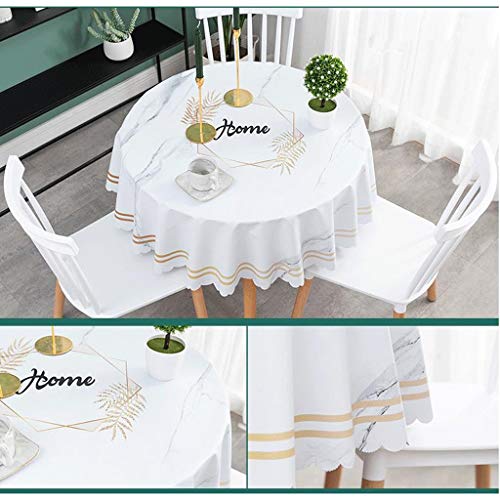 Nappe ronde moderne multifonctionnelle pour protéger table et bureau XL