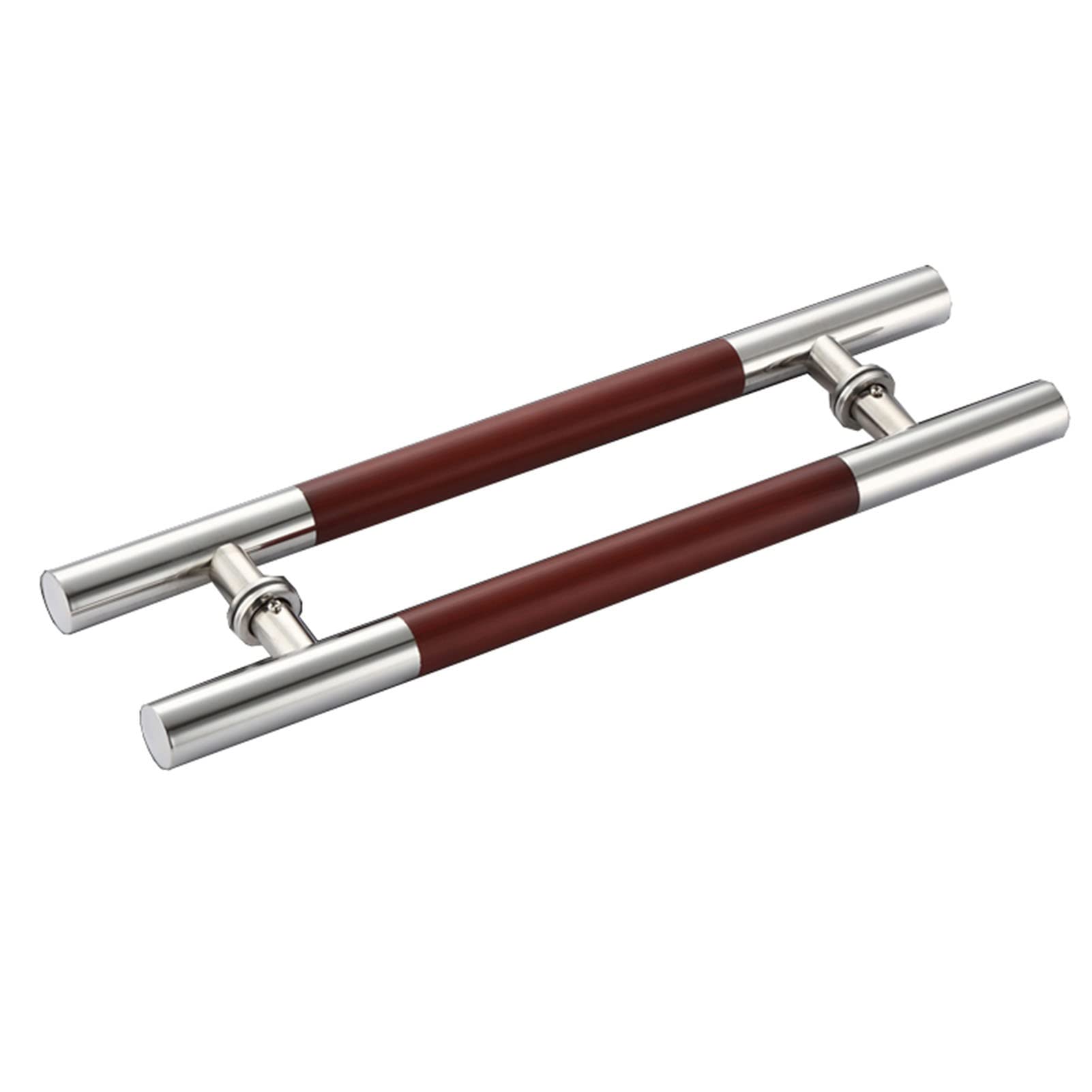 GYRAZXS Modern Stainless Steel Round Door Handle Contemporary Entrance Pull Bar for Shower Sliding Doors Indoor/Outdoor Use (120cm/47in)