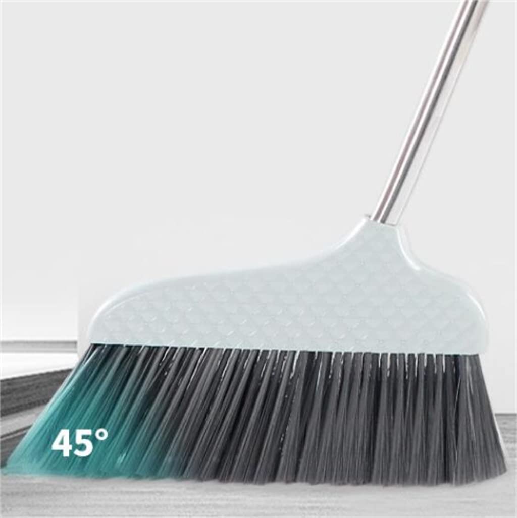 Juego de Escoba y recogedor, Escoba doméstica, Escoba de cerdas Suaves, recogedor, Pala de Basura, Cubo con Dientes para raspar (Paquete de 3 como se Muestra)