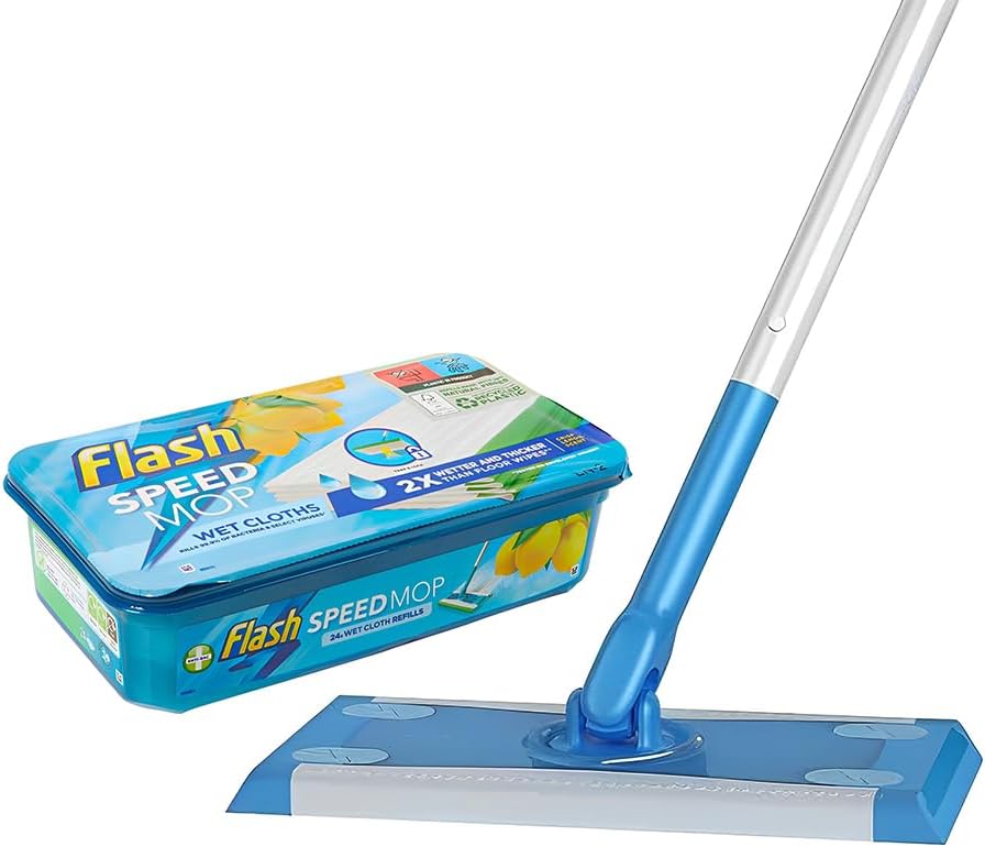 FIRST CHOICE KAYA 1 x Generic Speed Mop Starter Kit with 24 Pack Flash