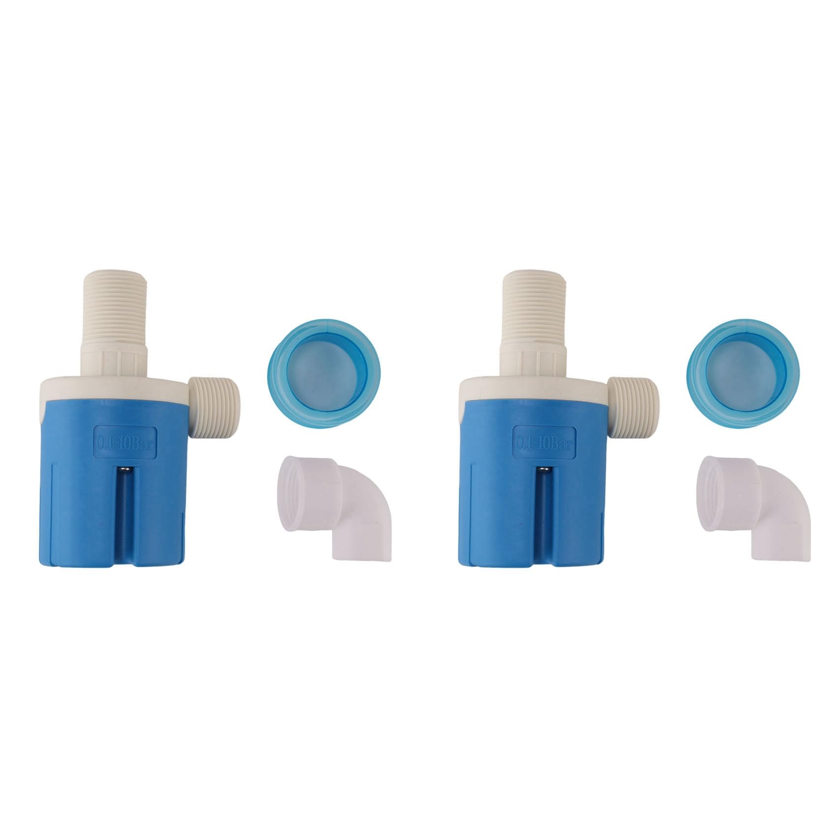 Jnchdghwa Blue 2X Fully Automatic Water Level Control Float Valve Auto Shut Off Ball Mini Float Valve Automatic Water Level Controller